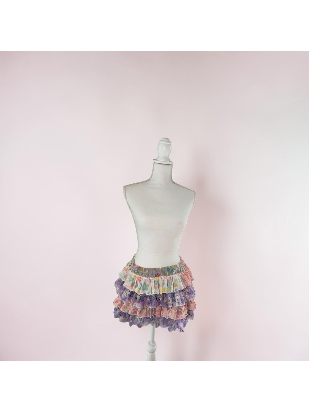 Cute multicolored y2k skirt